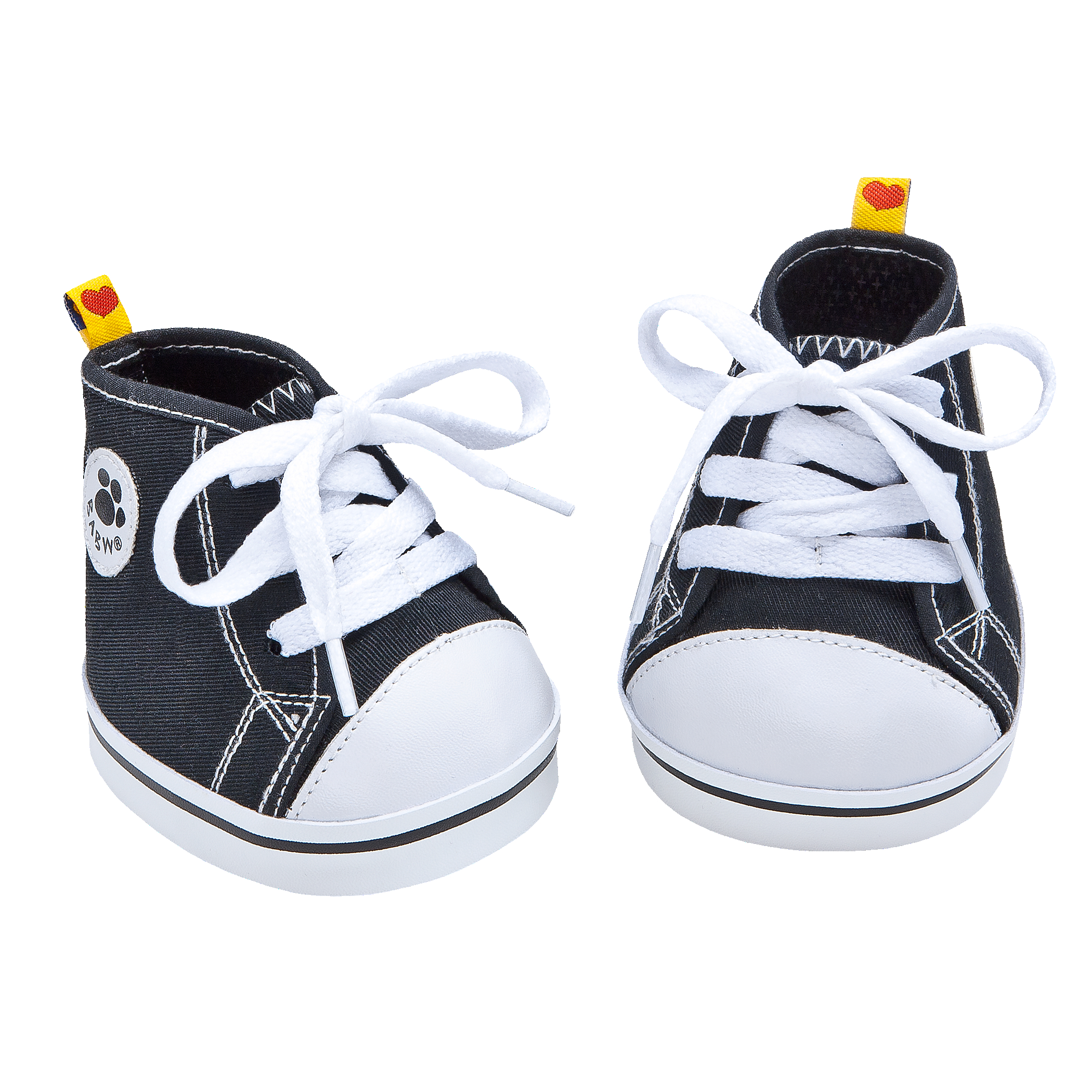 BUILD-A-BEAR shoes canvas high-tops black