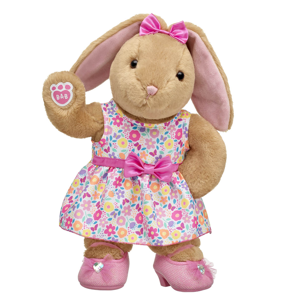 BUILD-A-BEAR shoes sparkle heels pink - Image 2