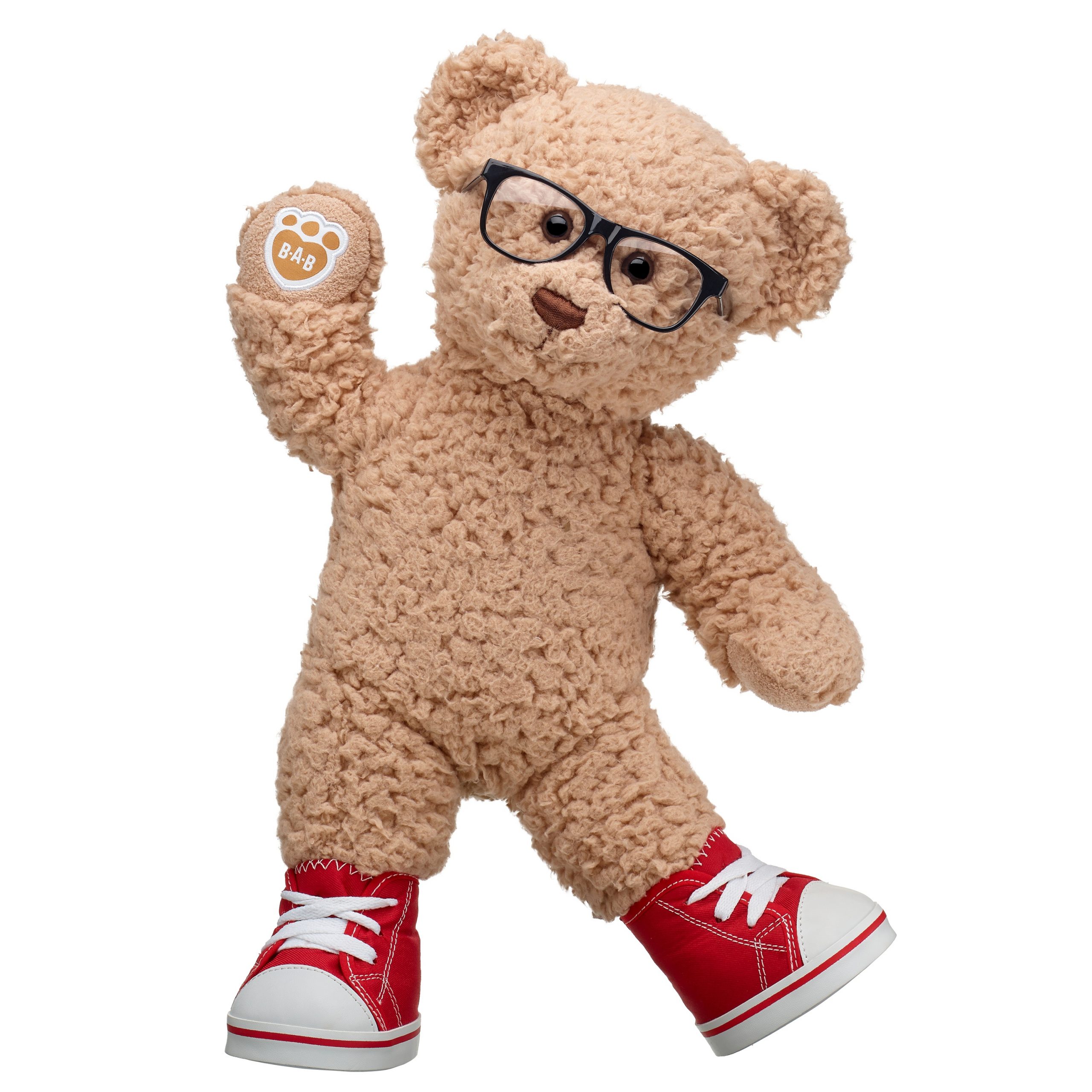 BUILD-A-BEAR Footwear red canvas hitop - Image 2