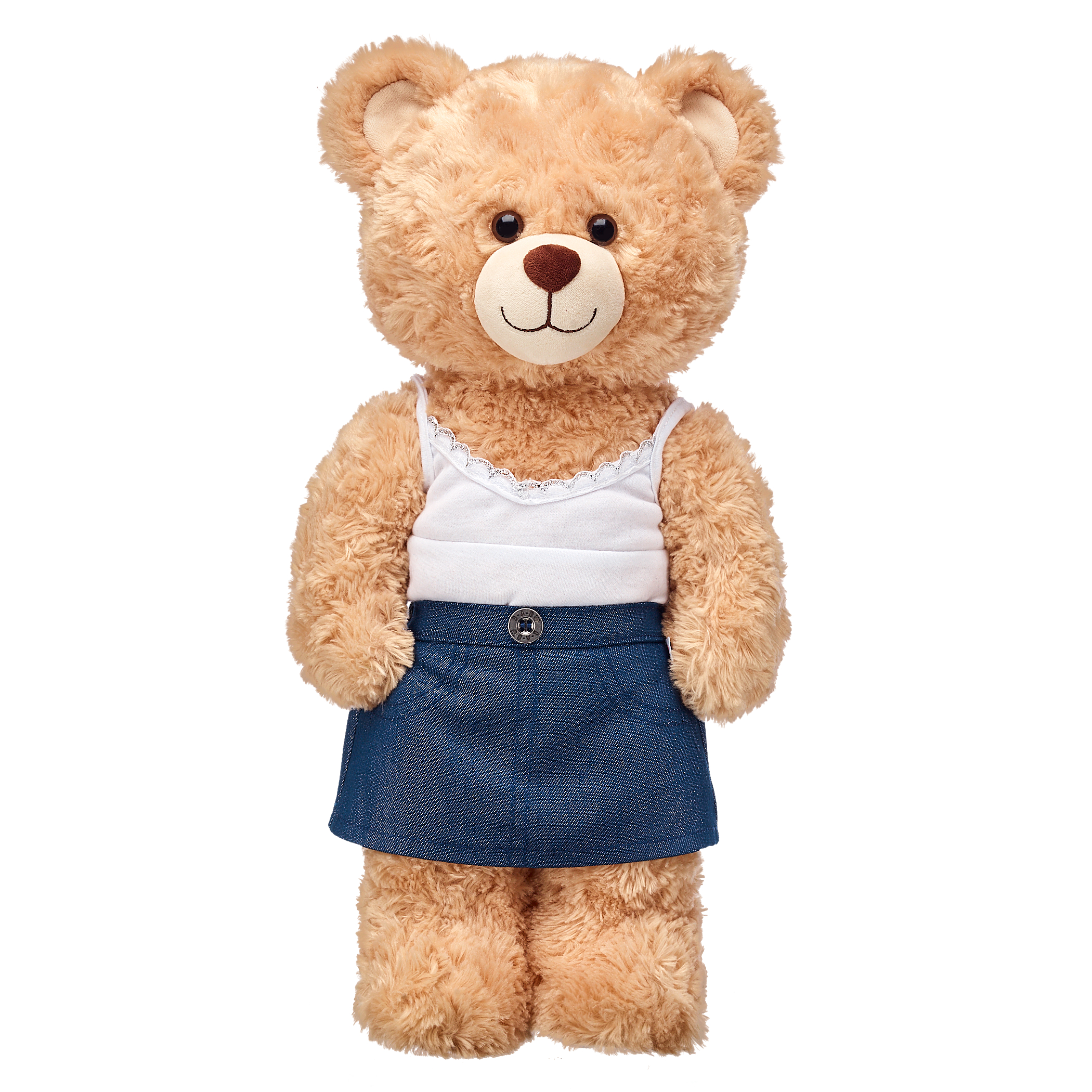 BUILD-A-BEAR clothes denim skirt sparkly - Image 2