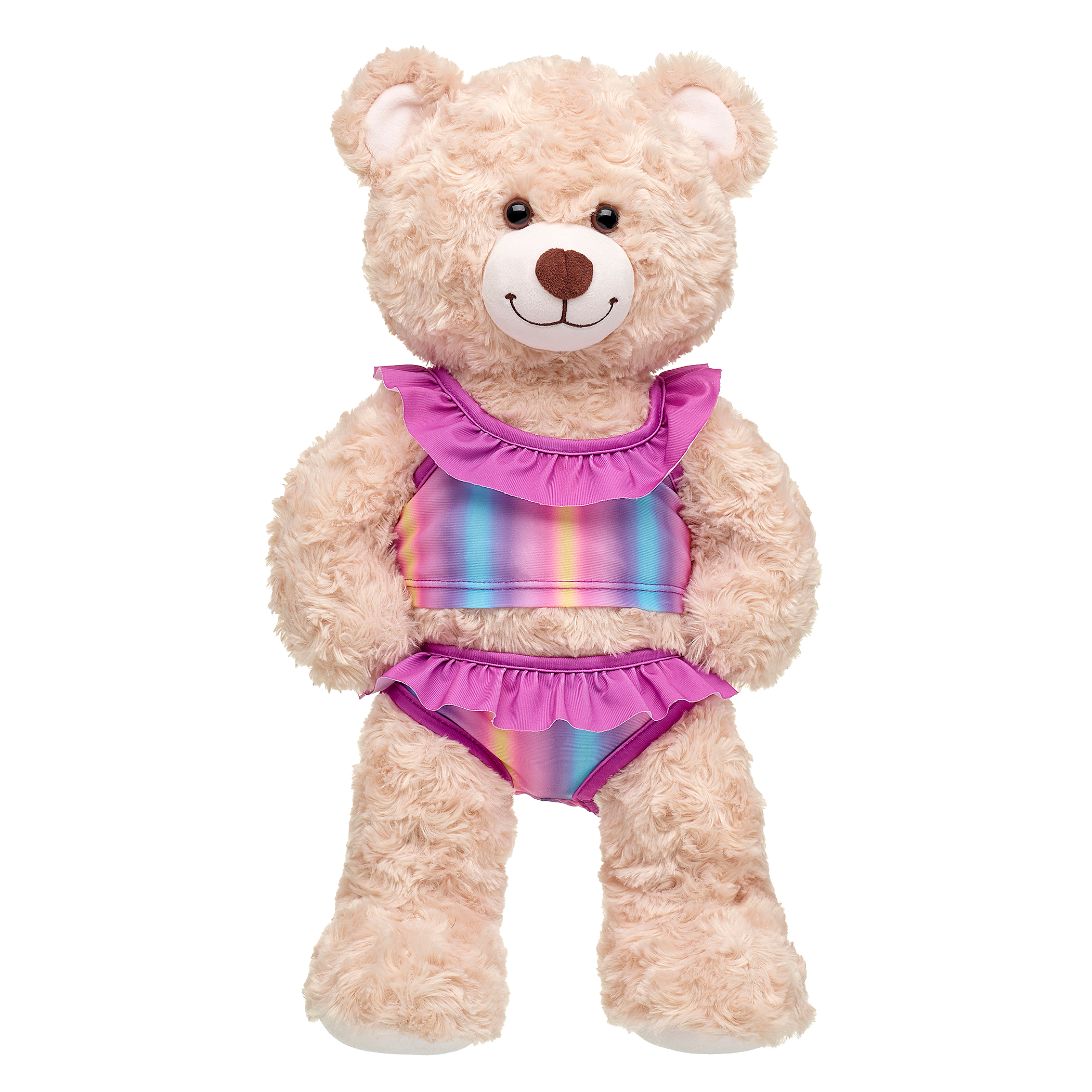 BUILD-A-BEAR Clothes two piece rainbow bikini - Image 2