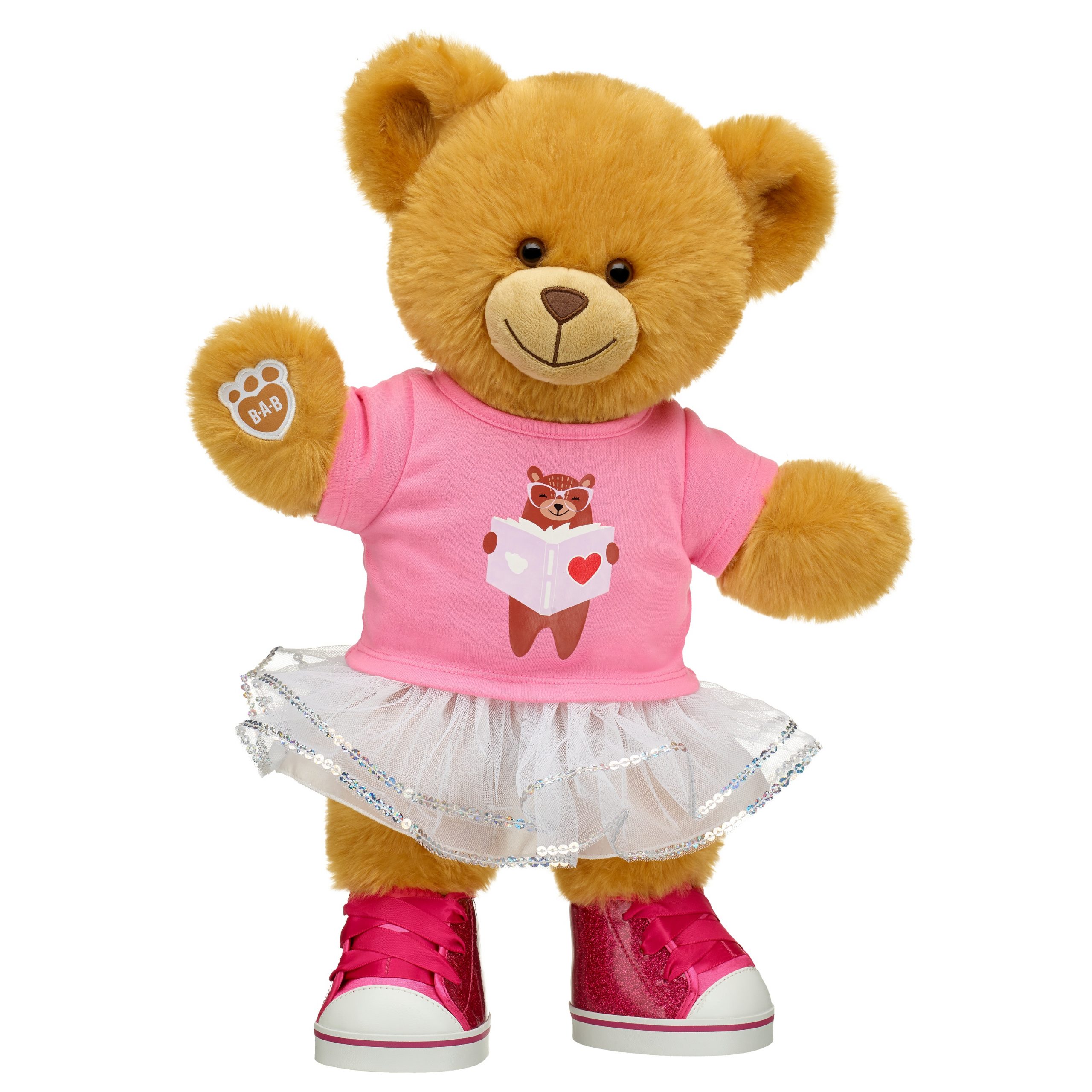 BUILD-A-BEAR Jalkineet kimaltelevat tennarit, fuksianpunainen - Image 2