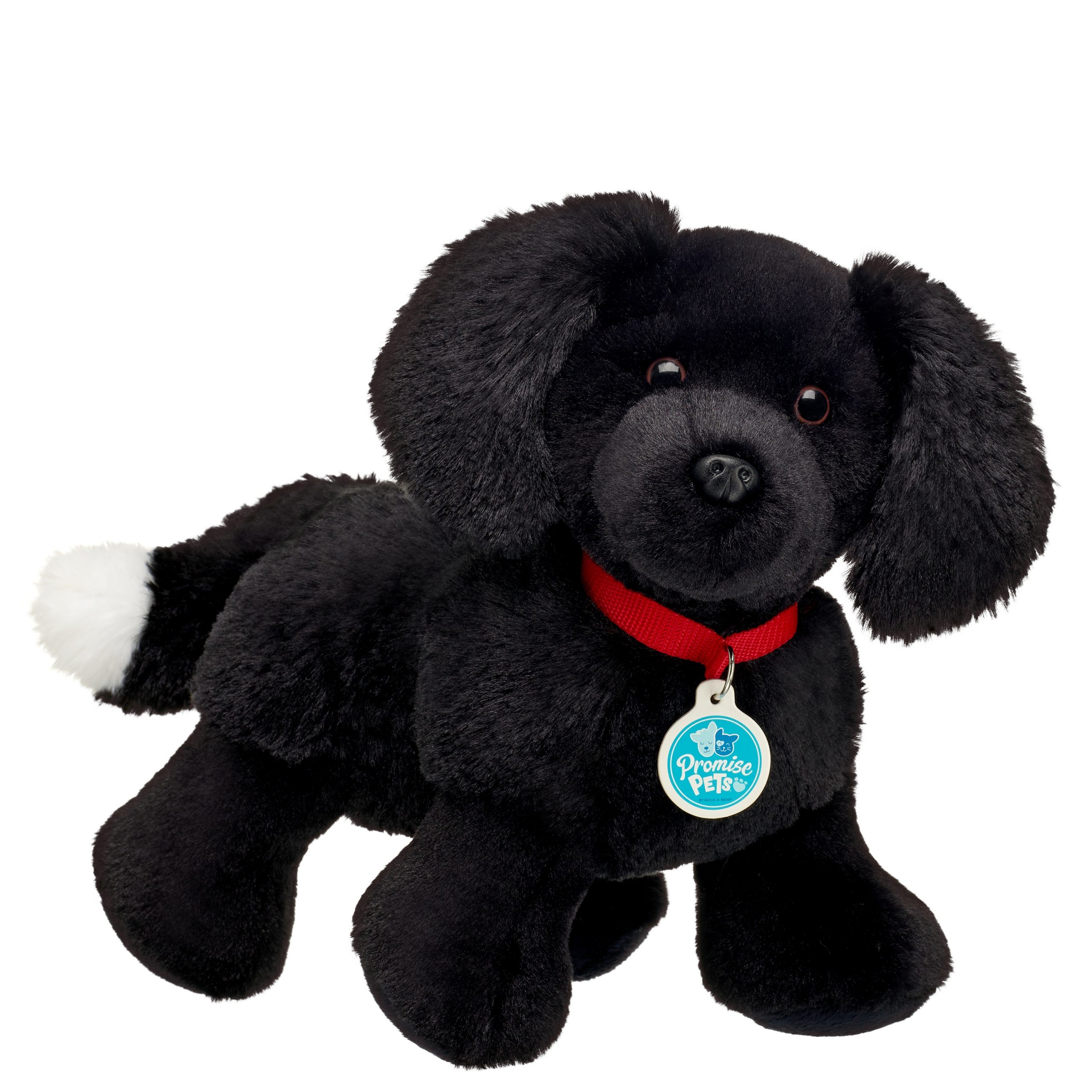 BUILD-A-BEAR PROMISE PETS plush toy black dog 30 cm