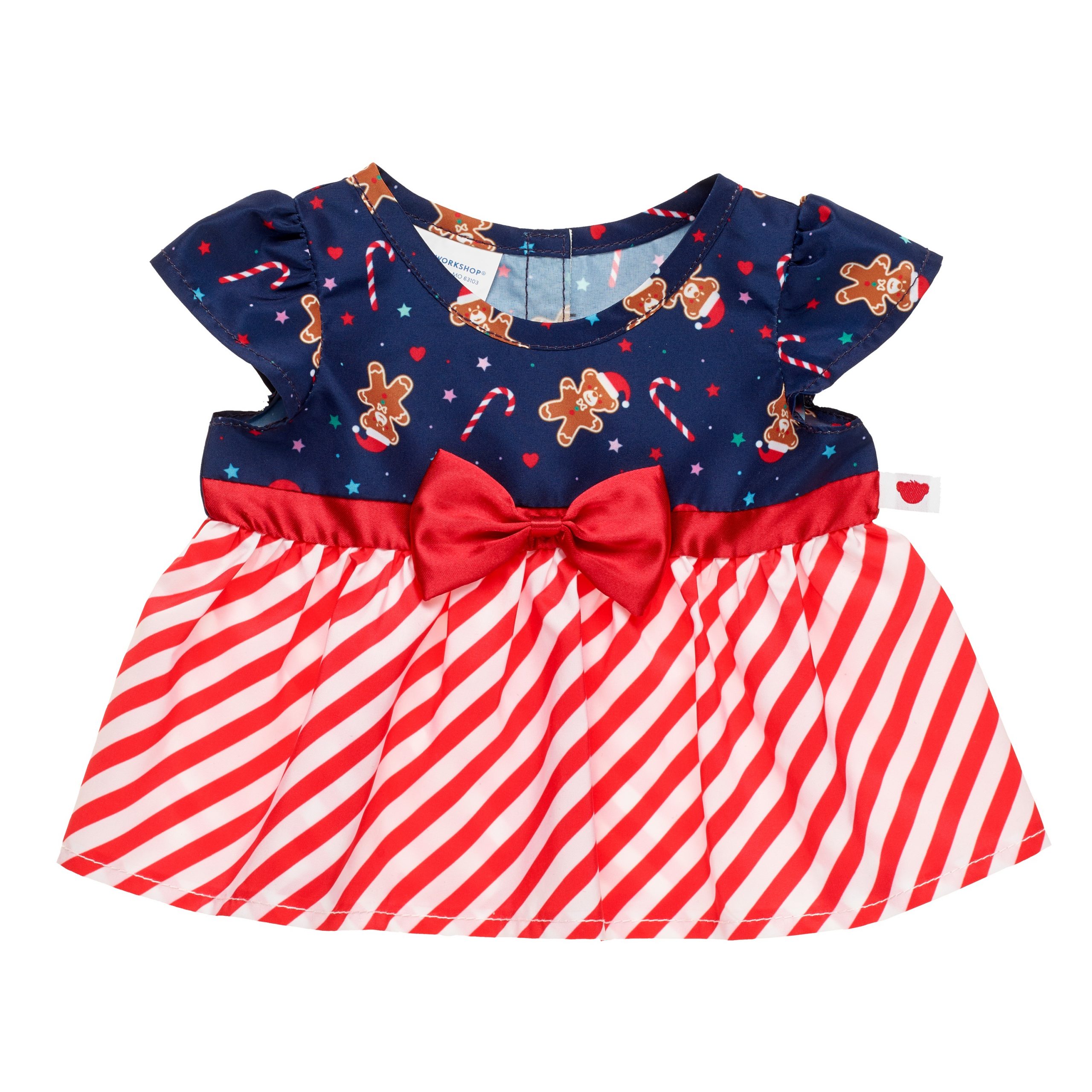 BUILD-A-BEAR HOLIDAY clothes gingerbread bear dress
