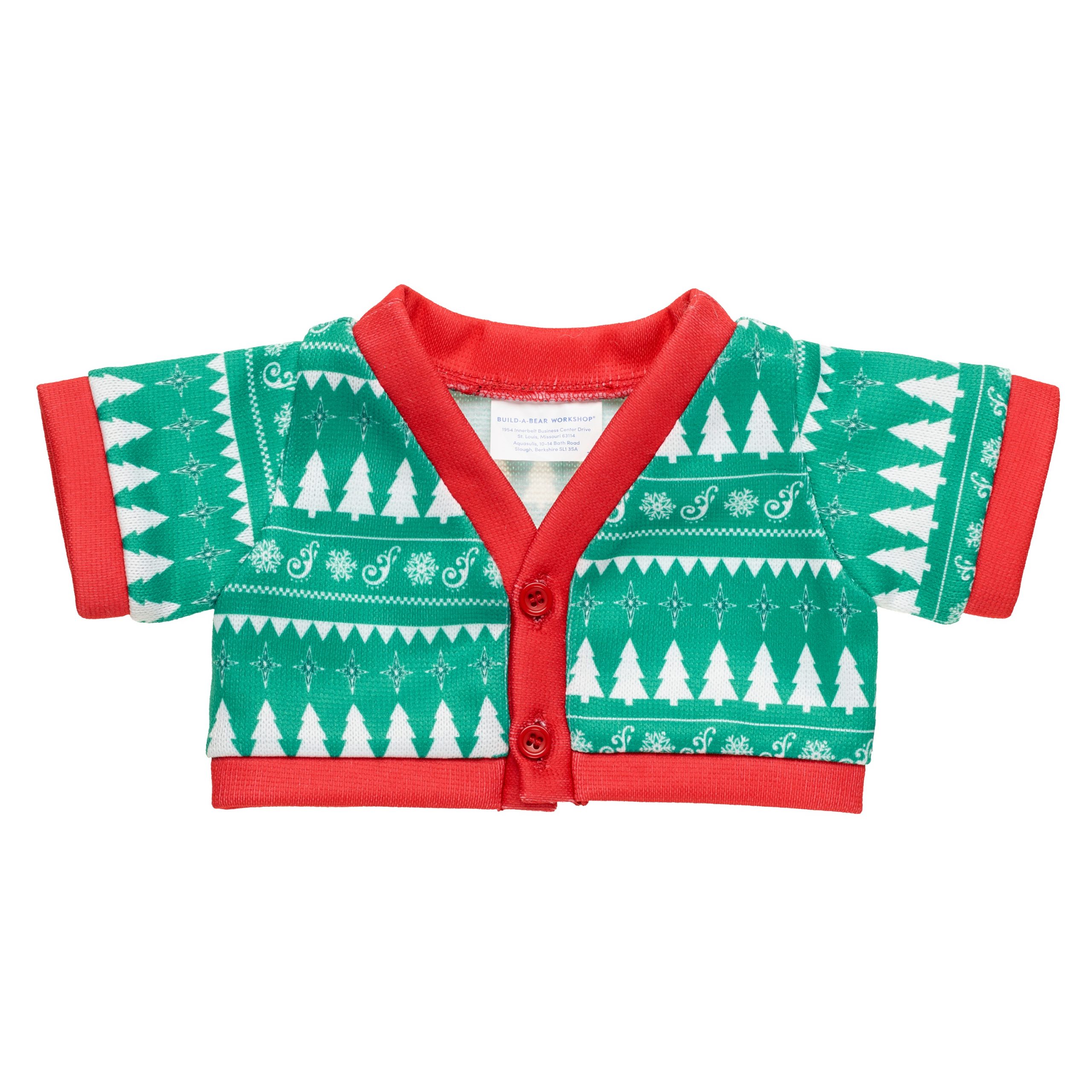 BUILD-A-BEAR MERRY MISSION clothes cardigan