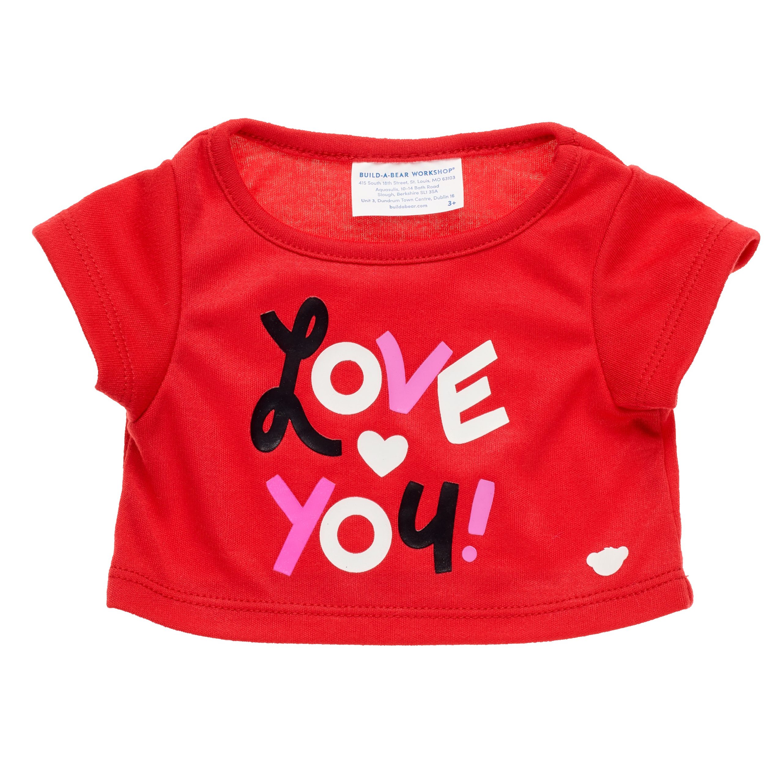 BUILD-A-BEAR Clothes Love You T-shirt