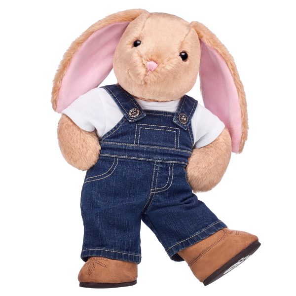 BUILD-A-BEAR clothes denim overalls - Image 2