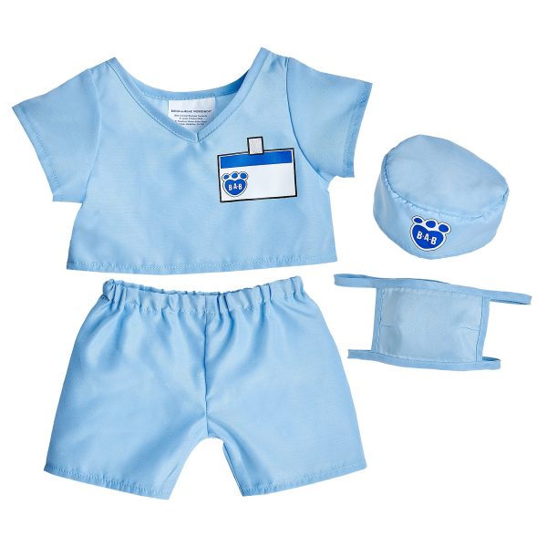 BUILD-A-BEAR OCCUPATION clothes doctor set blue