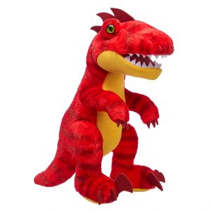 BUILD-A-BEAR DINO Pehmodino raptori, punainen, 38 cm