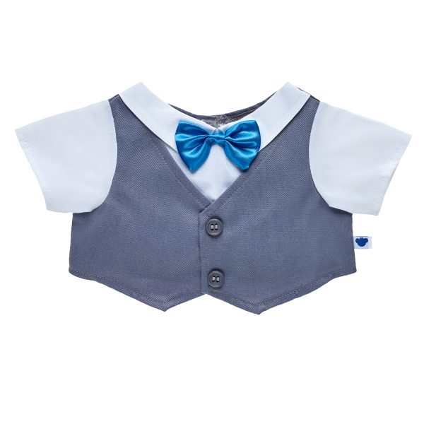 BUILD-A-BEAR Clothes vest with bow tie