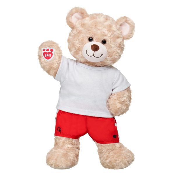 BUILD-A-BEAR T-paita, valkoinen