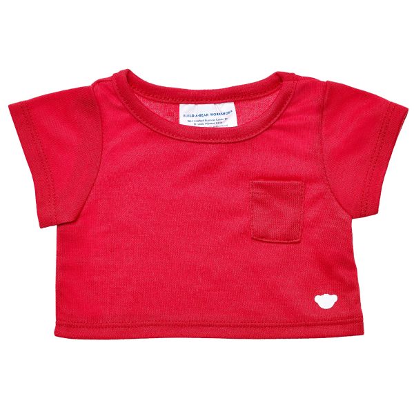 BUILD-A-BEAR T-paita, punainen