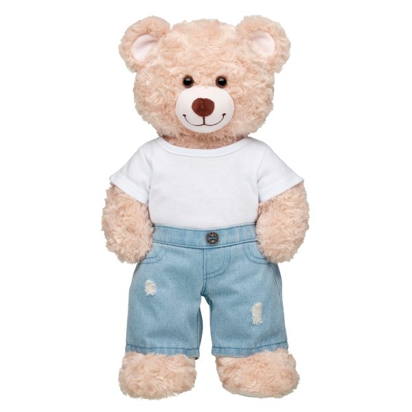 BUILD-A-BEAR clothes jeans light blue - Image 2