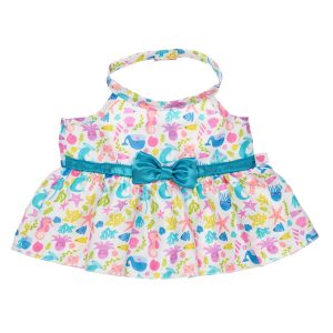 BUILD-A-BEAR Clothes sea creature print halter dress