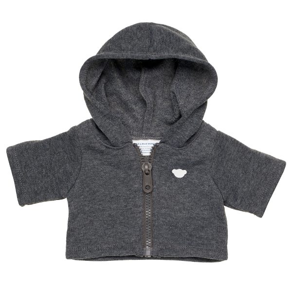 BUILD-A-BEAR Vetoketjullinen huppari, harmaa