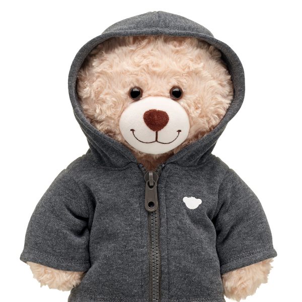 BUILD-A-BEAR Vetoketjullinen huppari, harmaa - Image 2