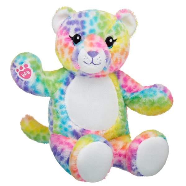 BUILD-A-BEAR RAINBOW Pehmogepardi, 40 cm