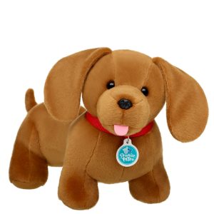 BUILD-A-BEAR PROMISPET plush toy brown dachshund 25 cm