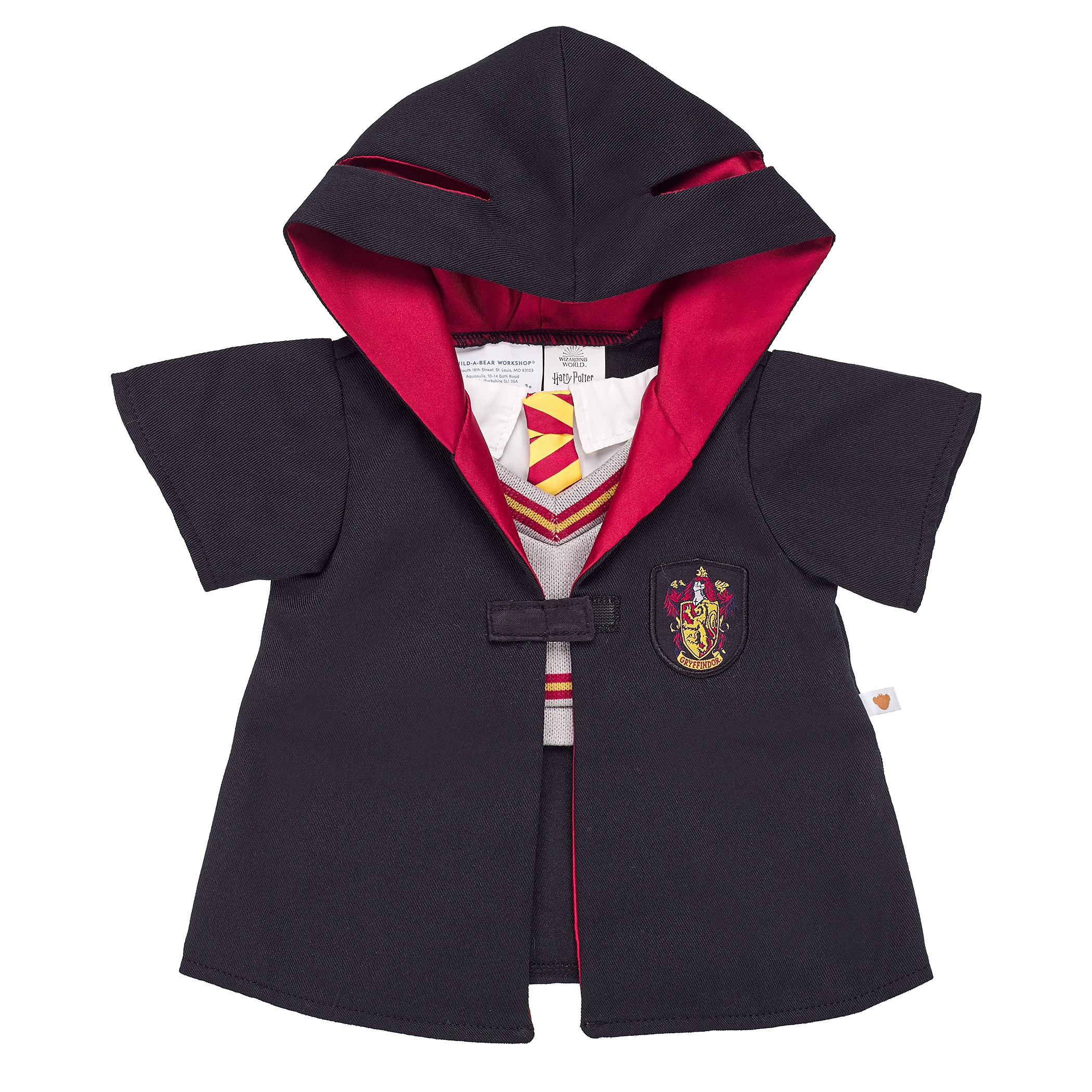 BUILD-A-BEAR HARRY POTTER Vaatteet Rohkelikko-viittasetti