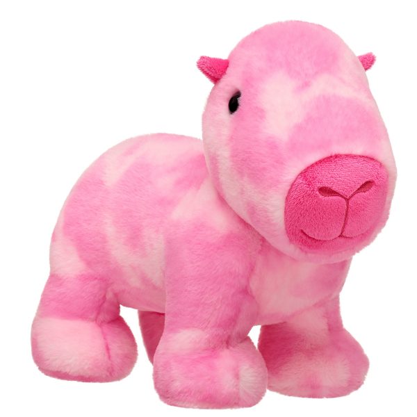 BUILD-A-BEAR plush toy pink tie dye capybara 28 cm - Image 3