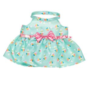 BUILD-A-BEAR Clothes snow cone print halter dress