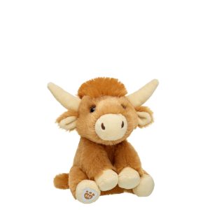 BUILD-A-BEAR Mini Beans plush toy Shaggy Highland Cow 18 cm