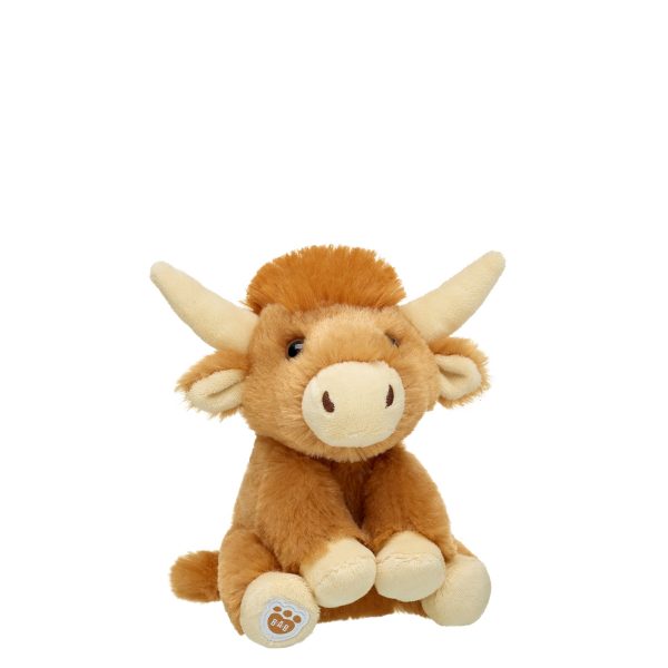 BUILD-A-BEAR Mini Beans plush toy Shaggy Highland Cow 18 cm