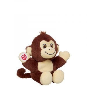 BUILD-A-BEAR Mini Beans pehmolelu hymyilevä apina, 18 cm