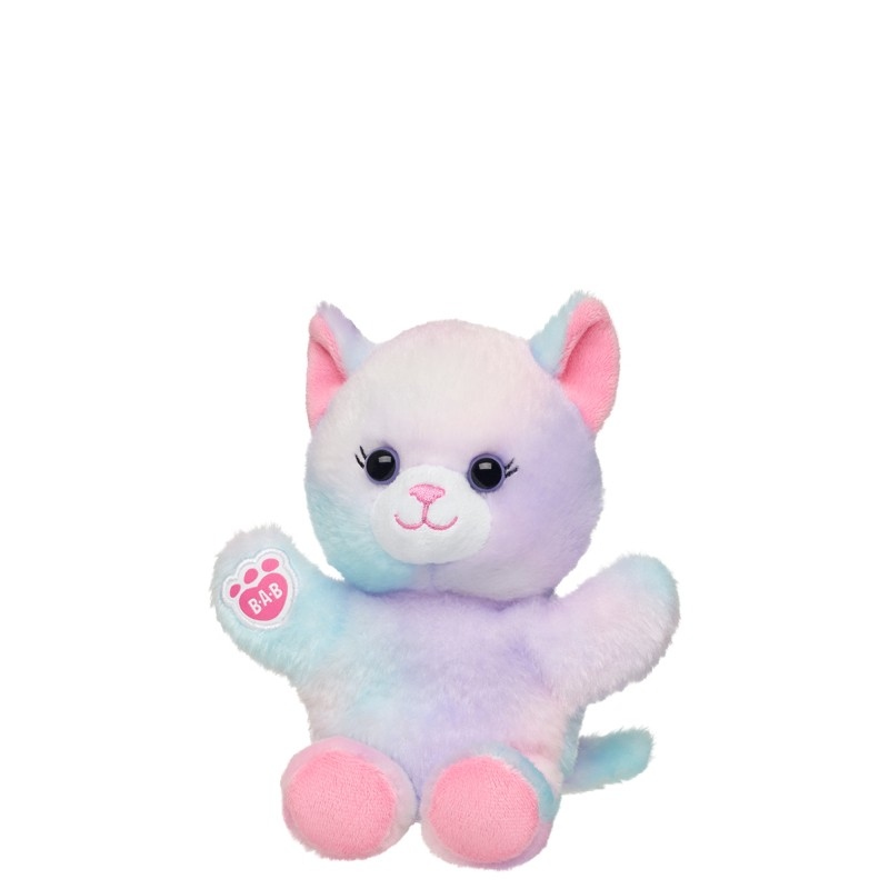 BUILD-A-BEAR Mini Beans pehmolelu pastellinvärinen kissanpentu, 18 cm