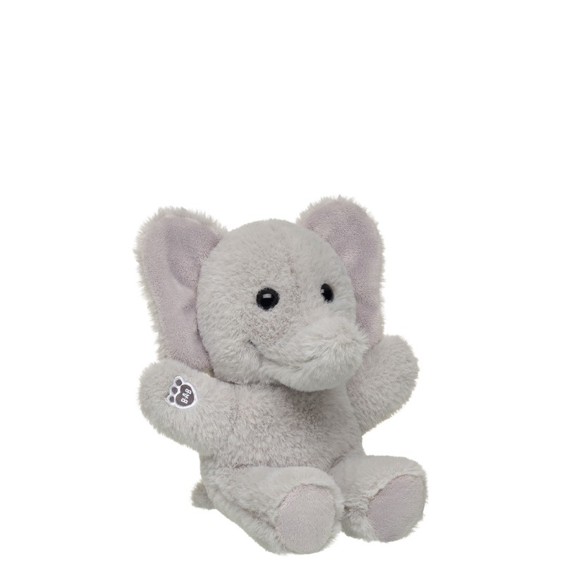 BUILD-A-BEAR Mini Beans pehmolelu villi elefantti, 18 cm