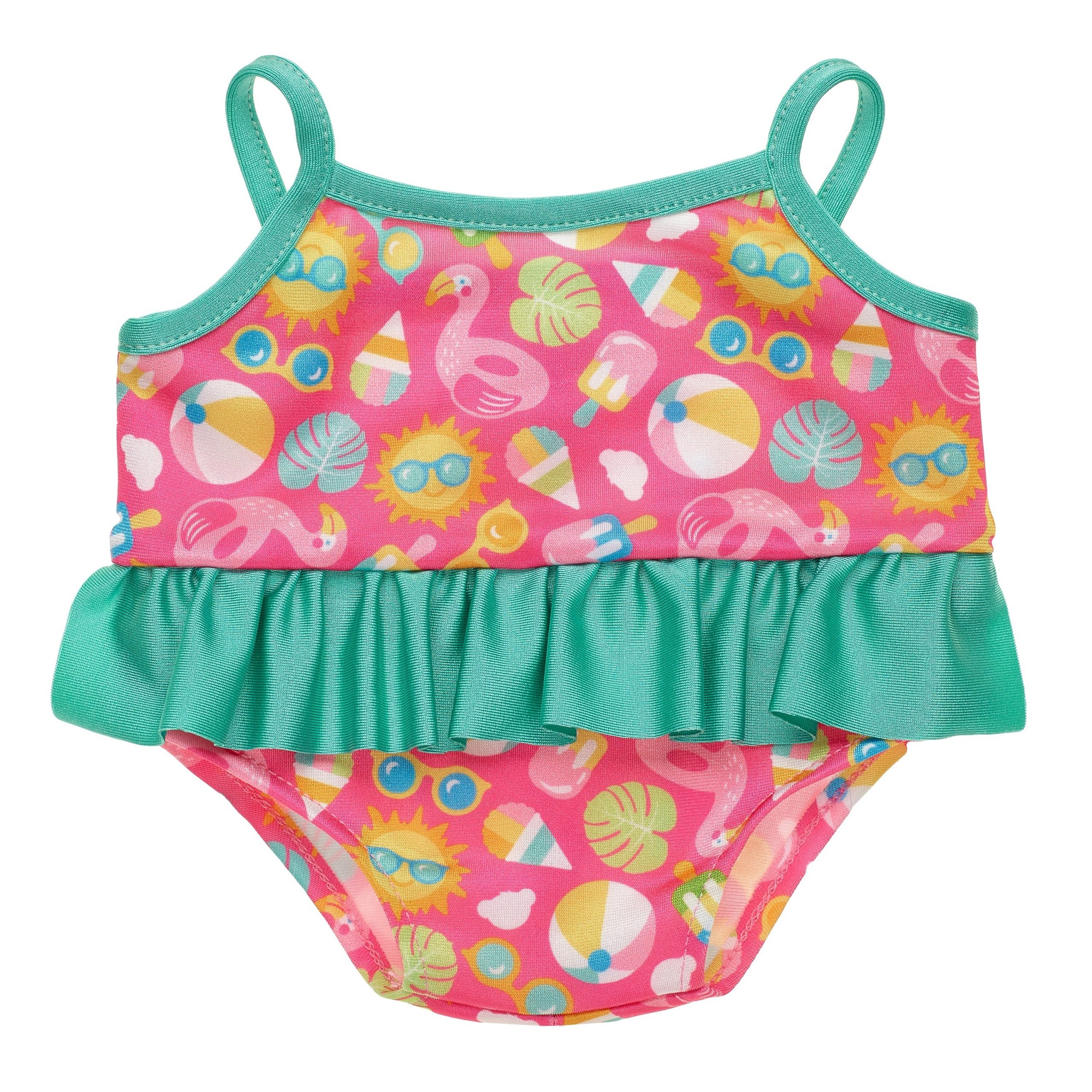 BUILD-A-BEAR Clothes summer icon print swimsuit