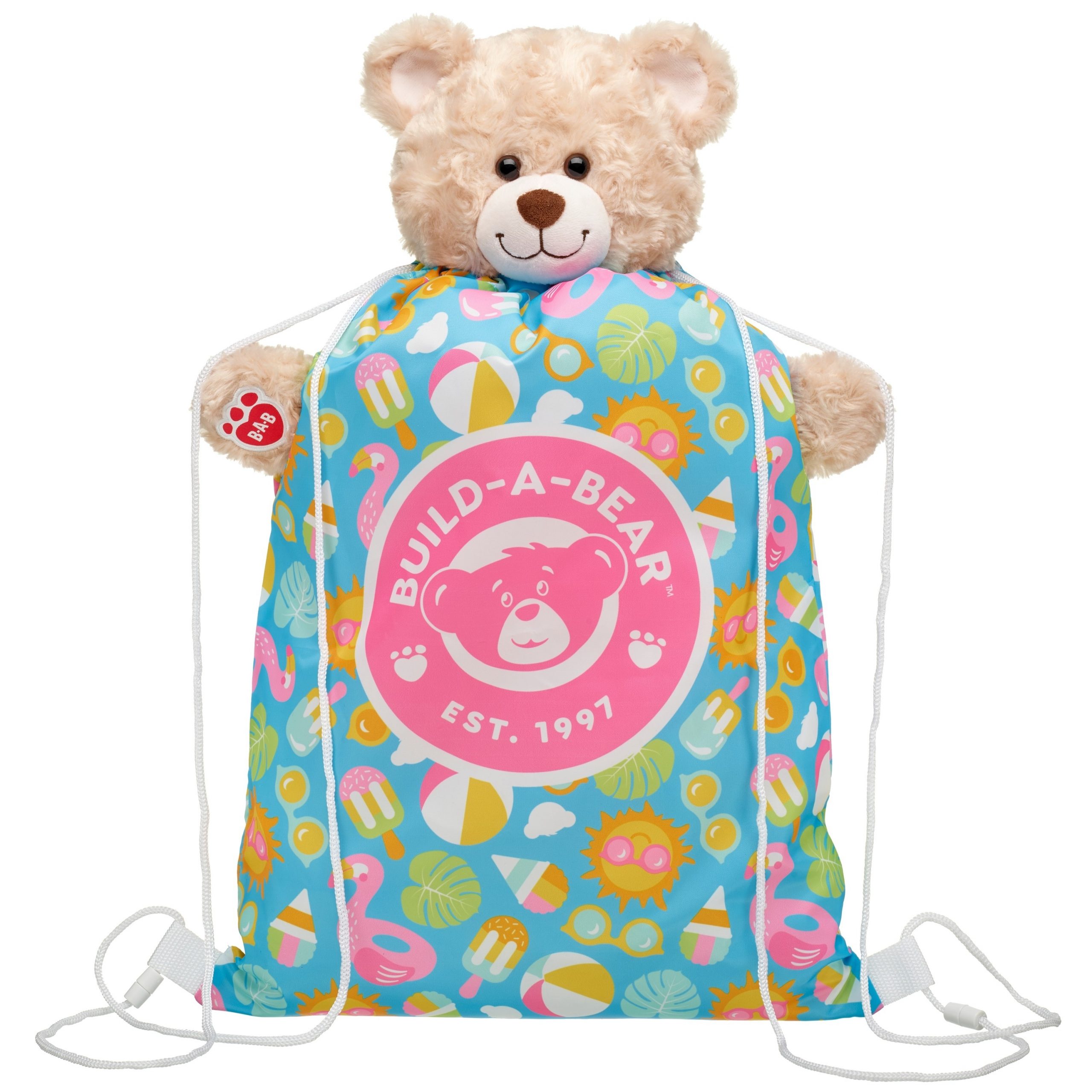 BUILD-A-BEAR Accessories summer icon printed bear carrier - Image 2