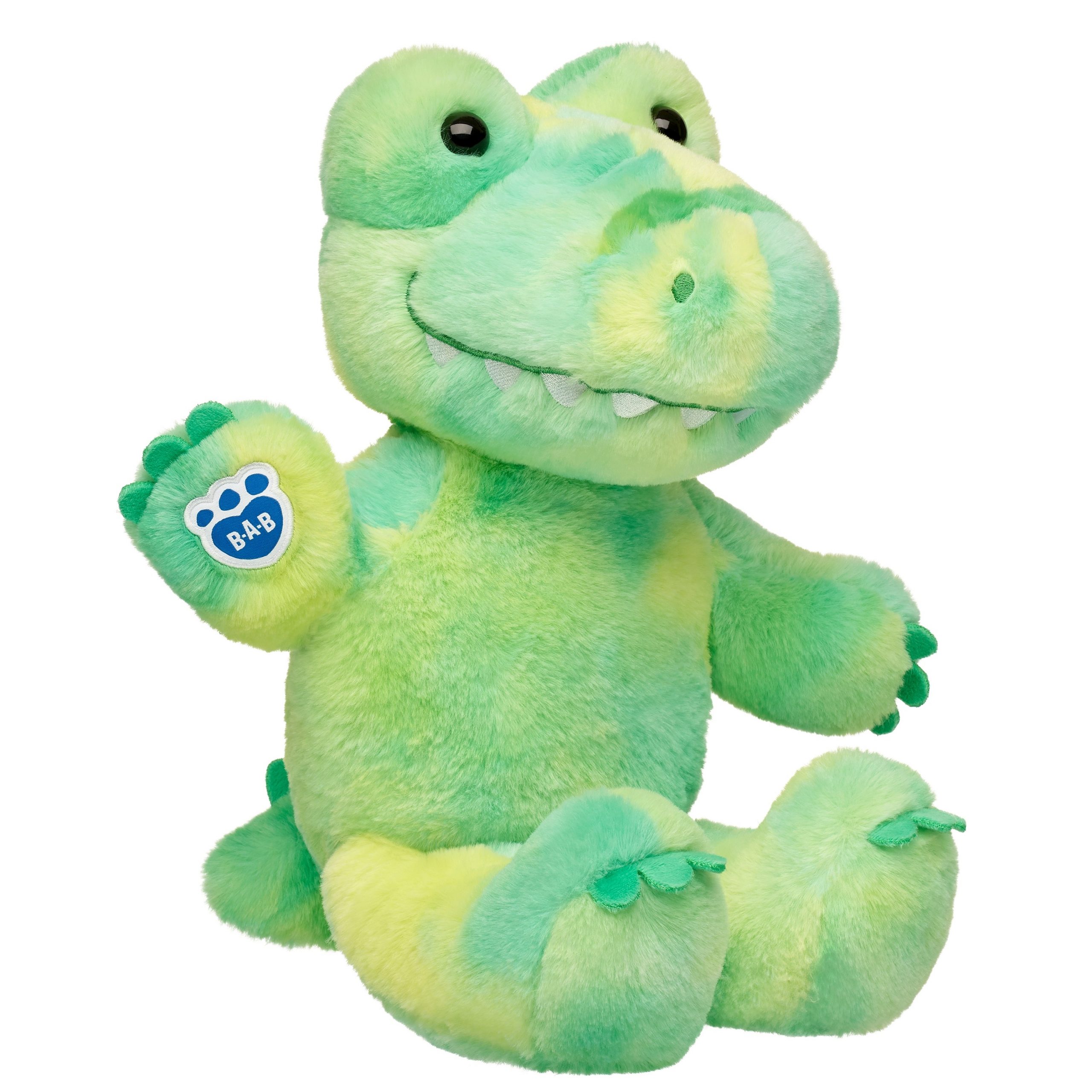 BUILD-A-BEAR plush toy green tie dye alligator 40 cm - Image 2