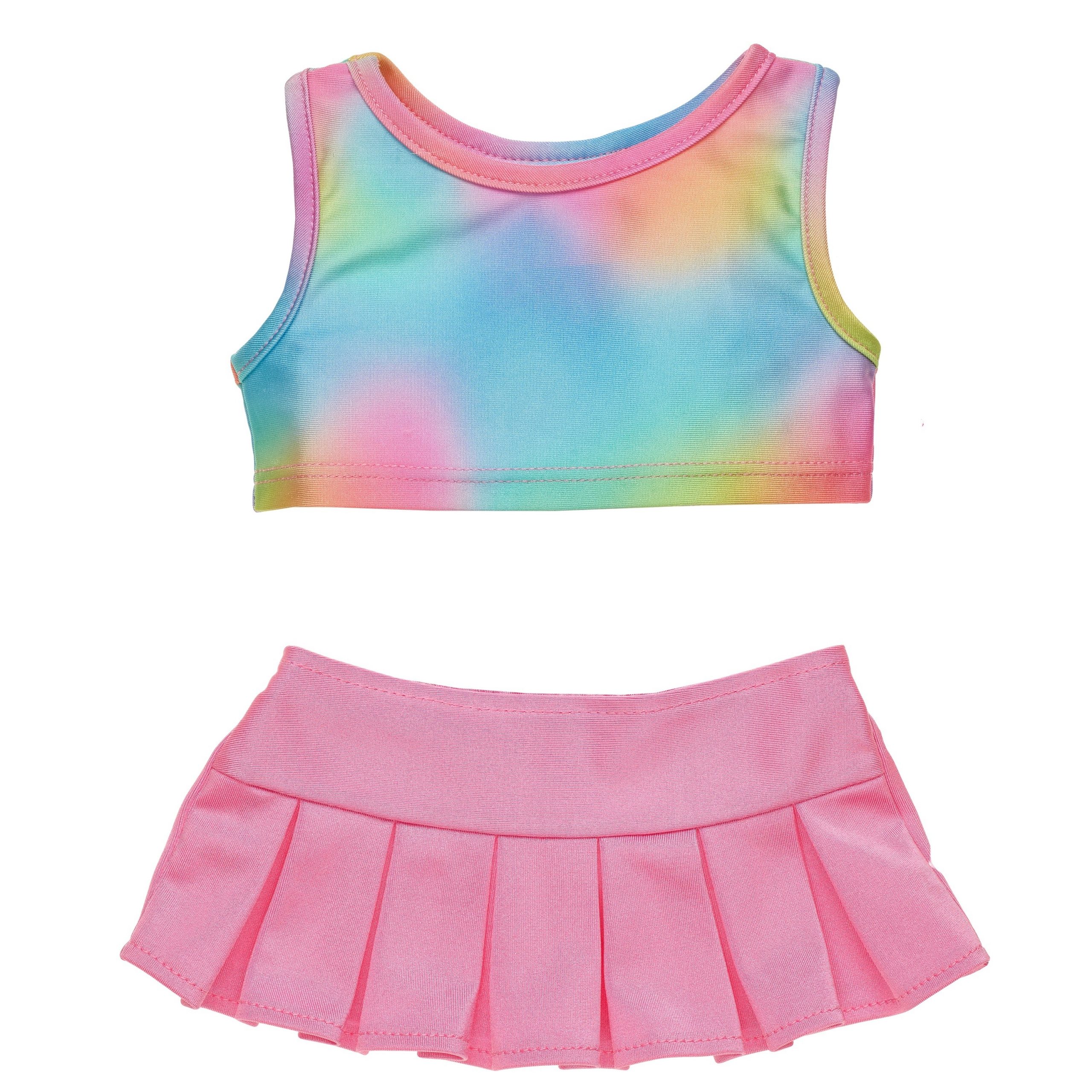 BUILD-A-BEAR Clothes pink athletic tank and skirt set