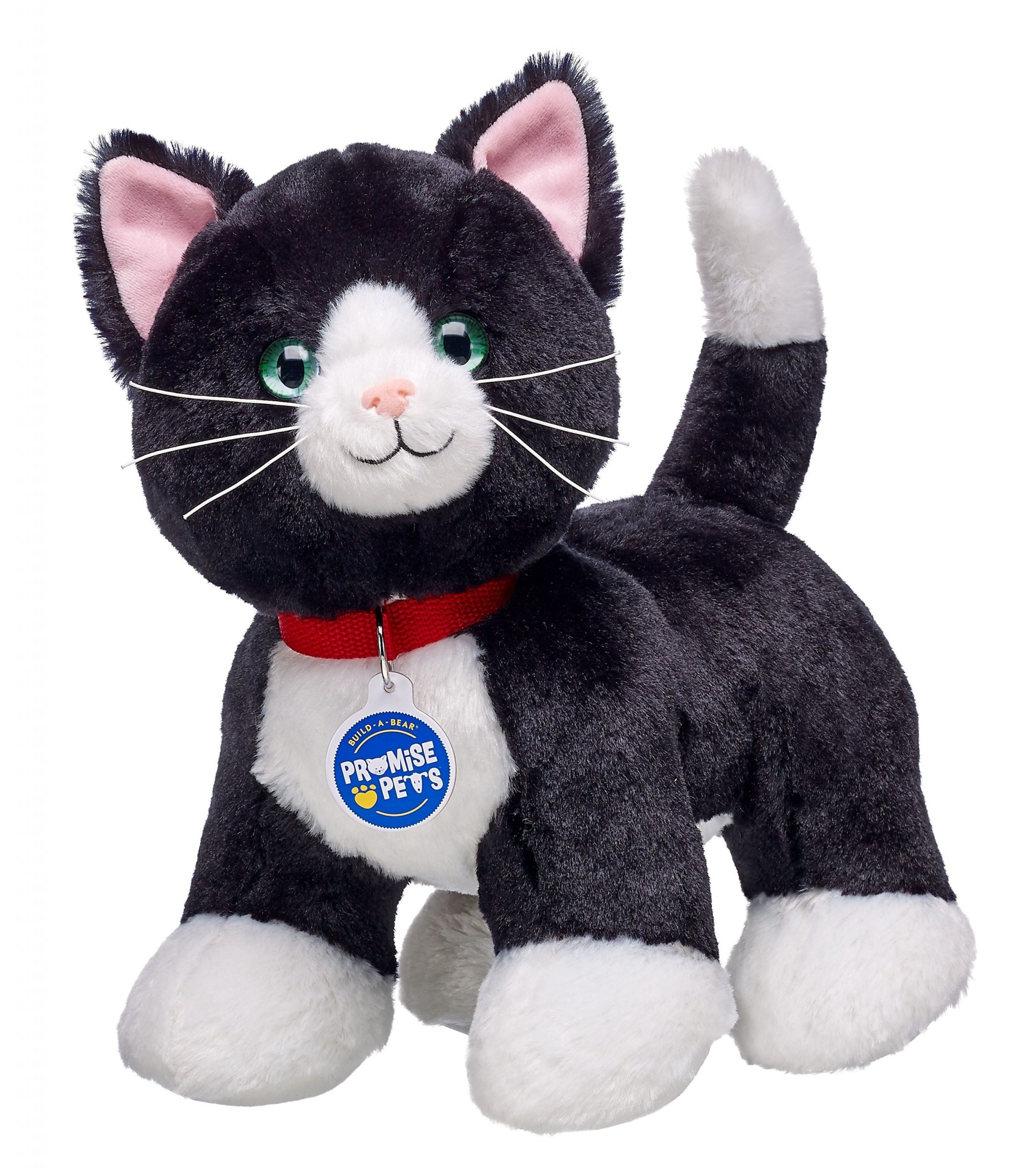 BUILD-A-BEAR PROMISE PETS Pehmokissa, mustavalkea, 27 cm