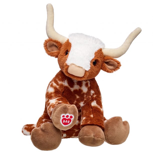 BUILD-A-BEAR Pehmolelu longhorn-lehmä, 40 cm