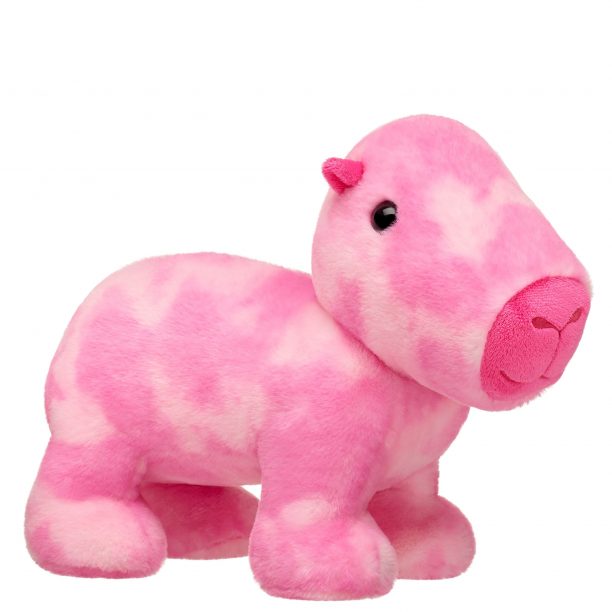 BUILD-A-BEAR plush toy pink tie dye capybara 28 cm