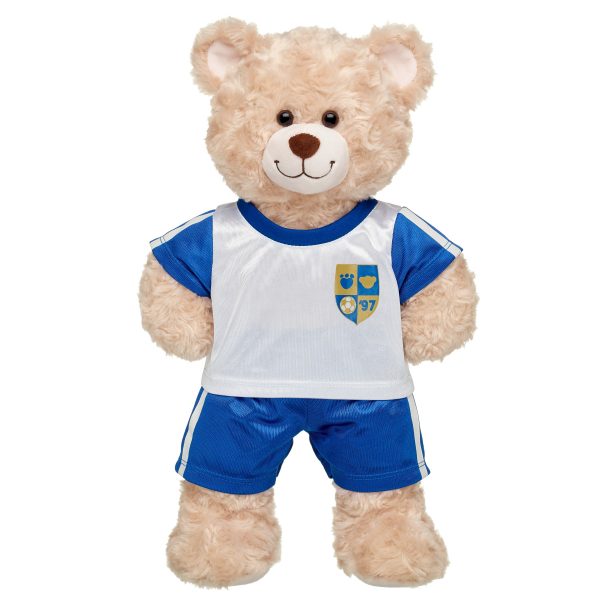 BUILD-A-BEAR Vaatteet jalkapalloasu, sinivalkoinen - Image 2