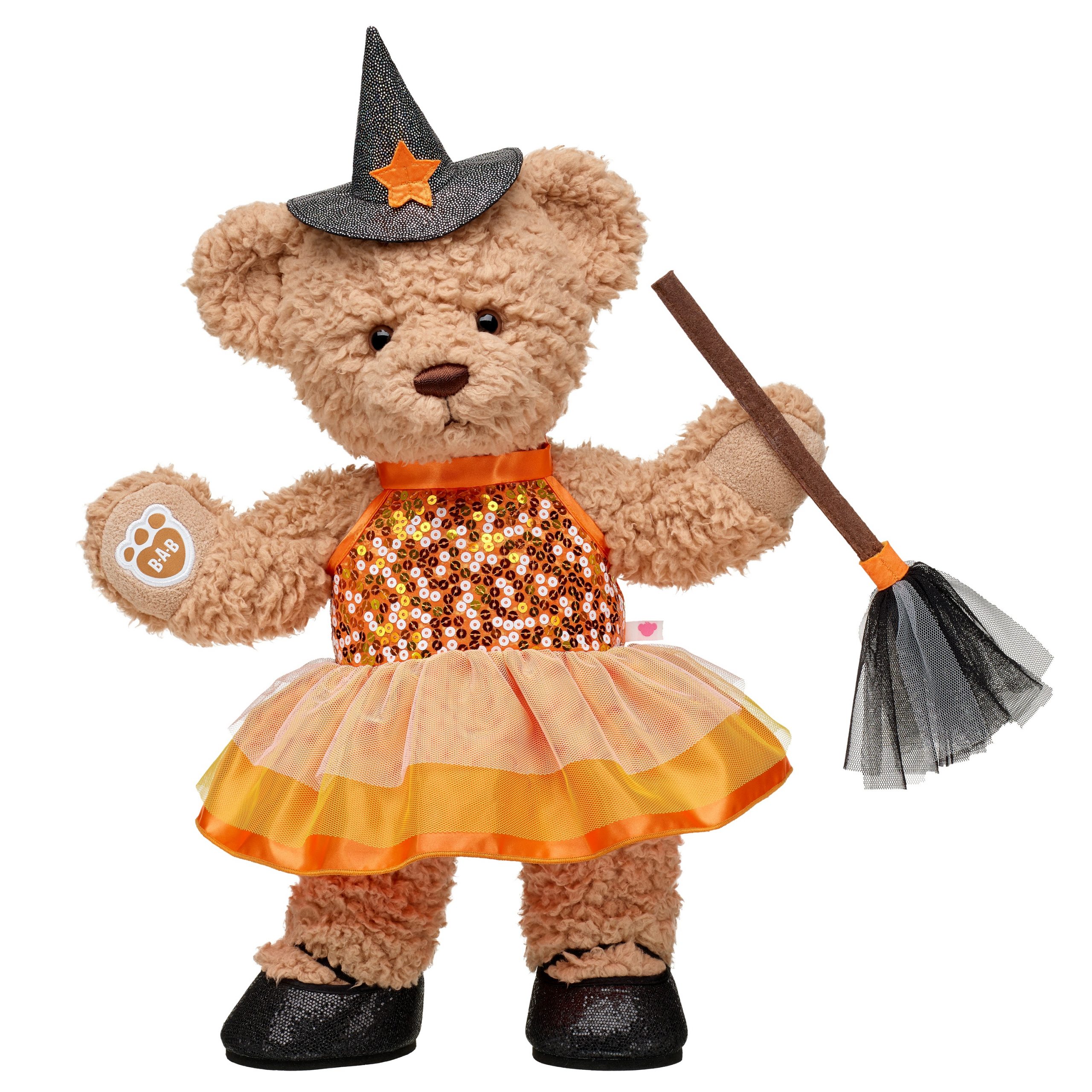 BUILD-A-BEAR Accessories black white hat and broom - Image 2