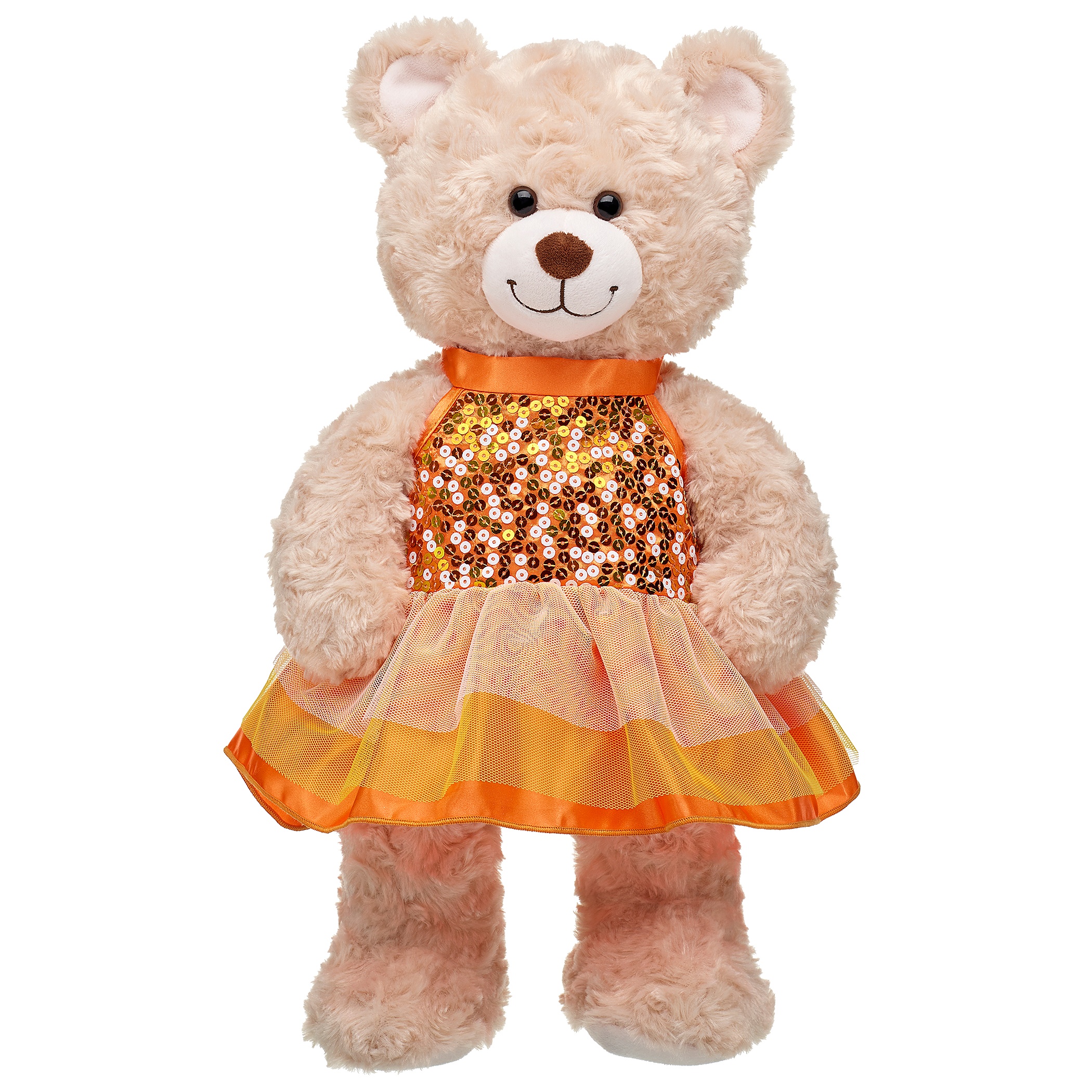 BUILD-A-BEAR Vaatteet kerrosmekko paljeteilla, oranssi - Image 2