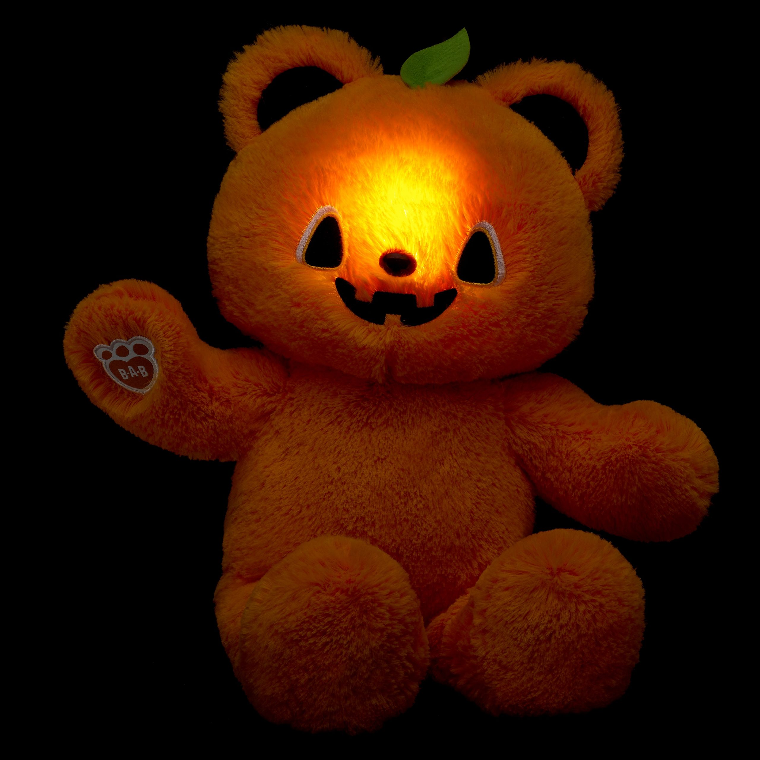 BUILD-A-BEAR plush toy light up pumpkin bear plush 40 cm - Image 2