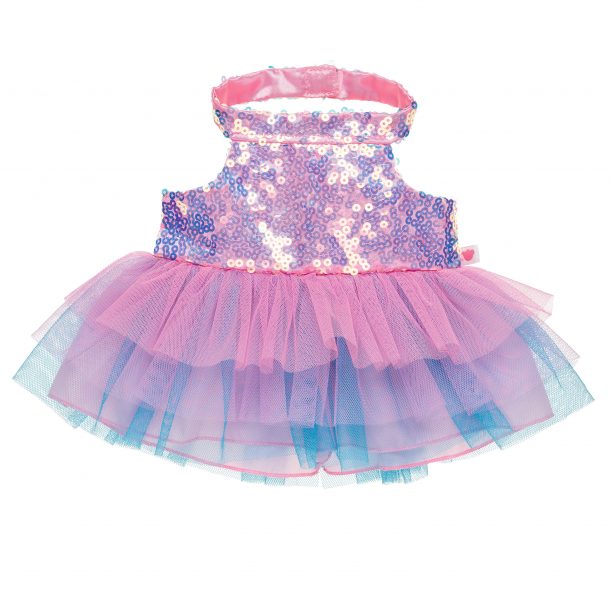 BUILD-A-BEAR Vaatteet kerrosmekko paljeteilla Beary fairy