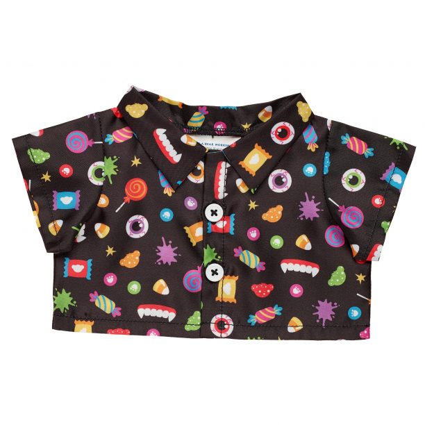 BUILD-A-BEAR Clothes halloween candy button down
