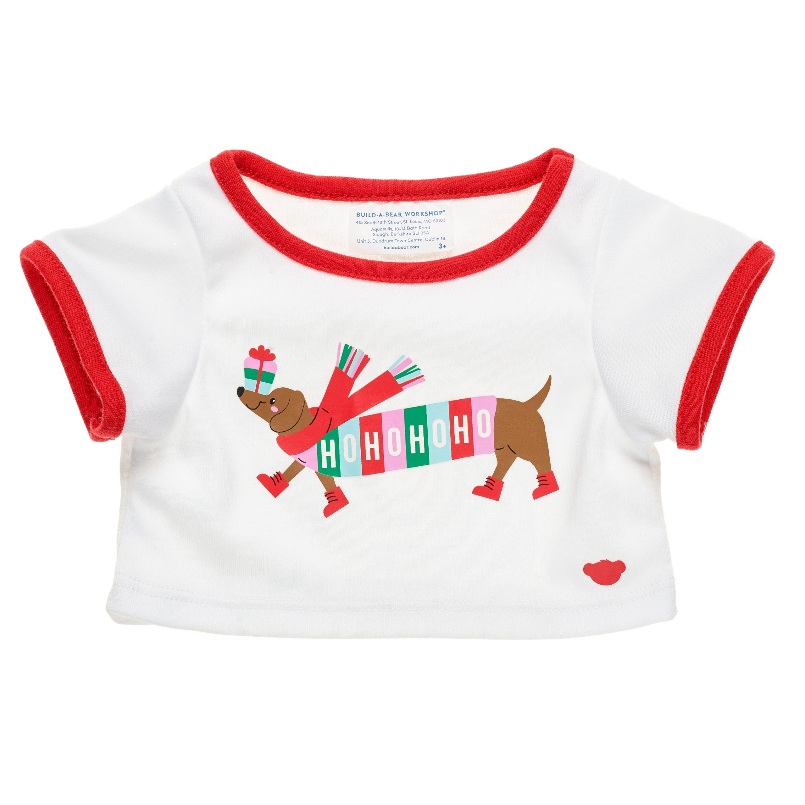 BUILD-A-BEAR Clothes holiday dachshund T-shirt