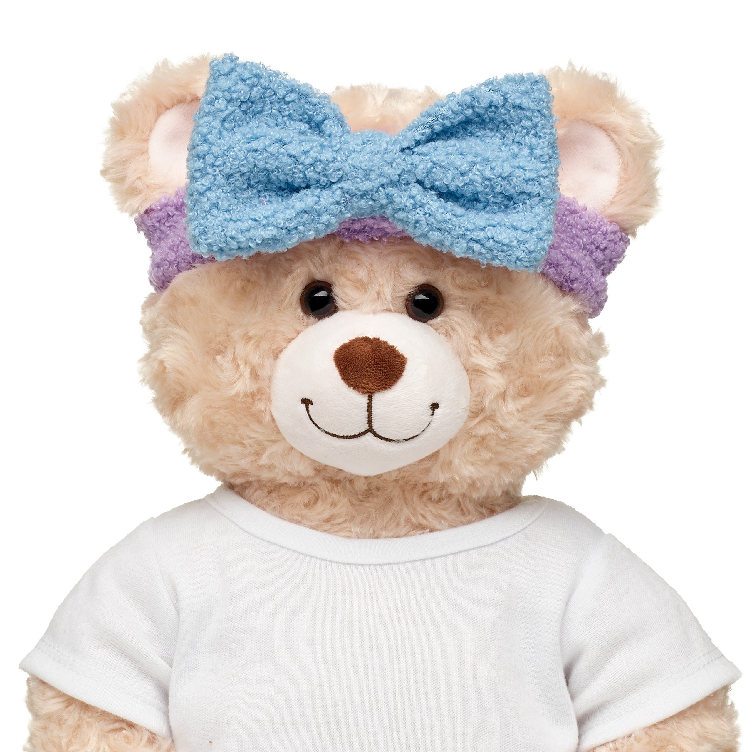 BUILD-A-BEAR Accessories blue bow sherpa headband - Image 3