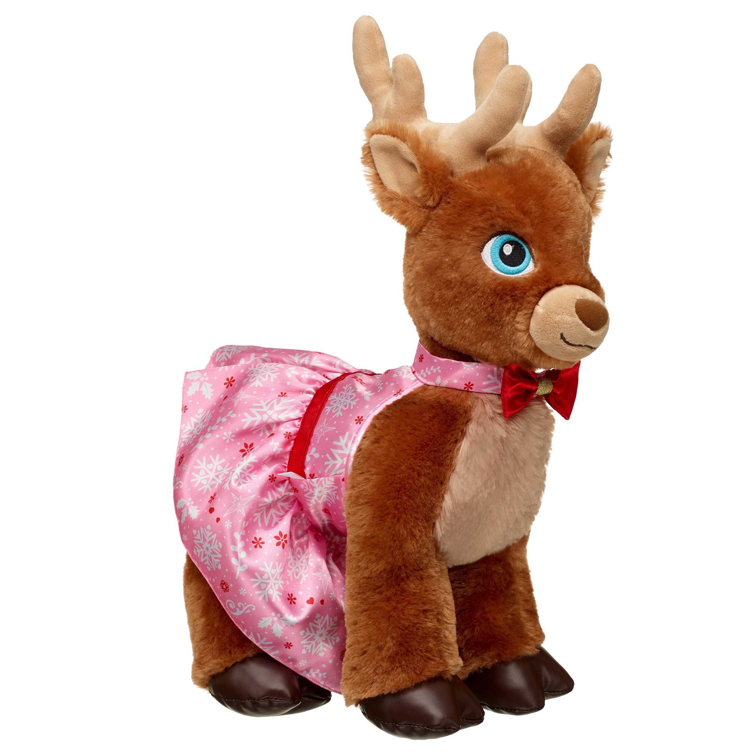 BUILD-A-BEAR Clothes pink snowflake halter dress - Image 2