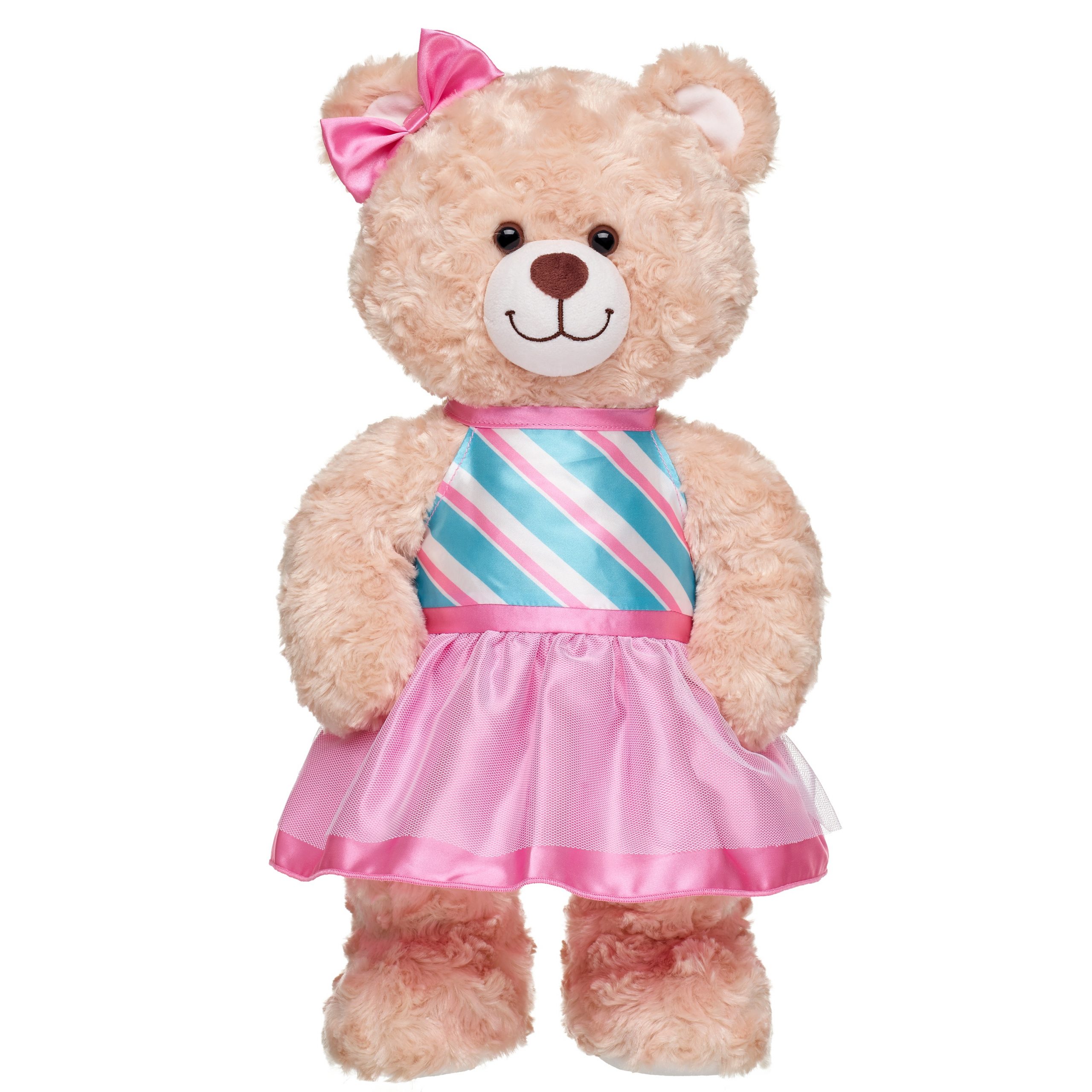 BUILD-A-BEAR Vaatteet Merry Mission piparminttumekko, raidallinen - Image 2