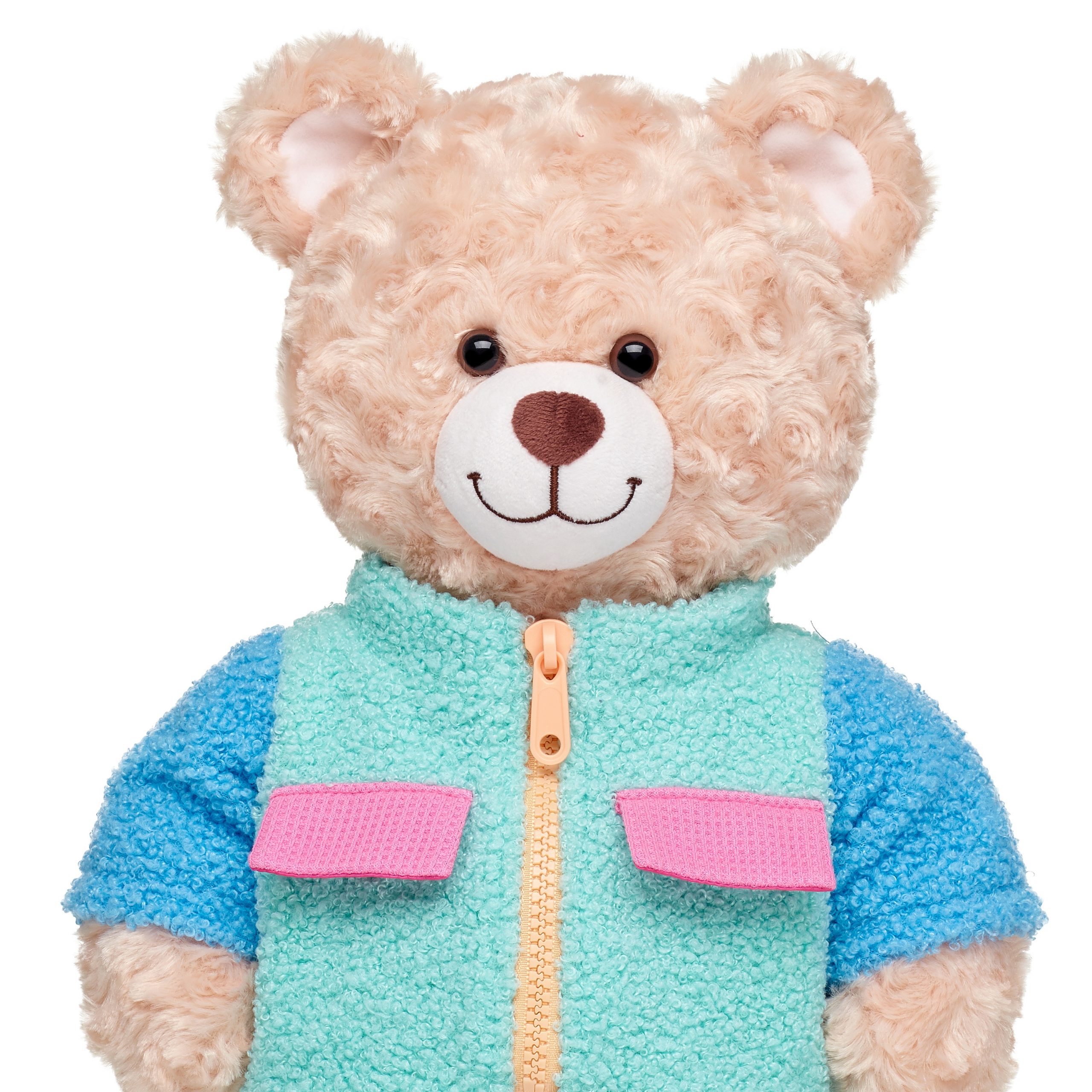 BUILD-A-BEAR Clothes colorblock sherpa jacket - Image 2