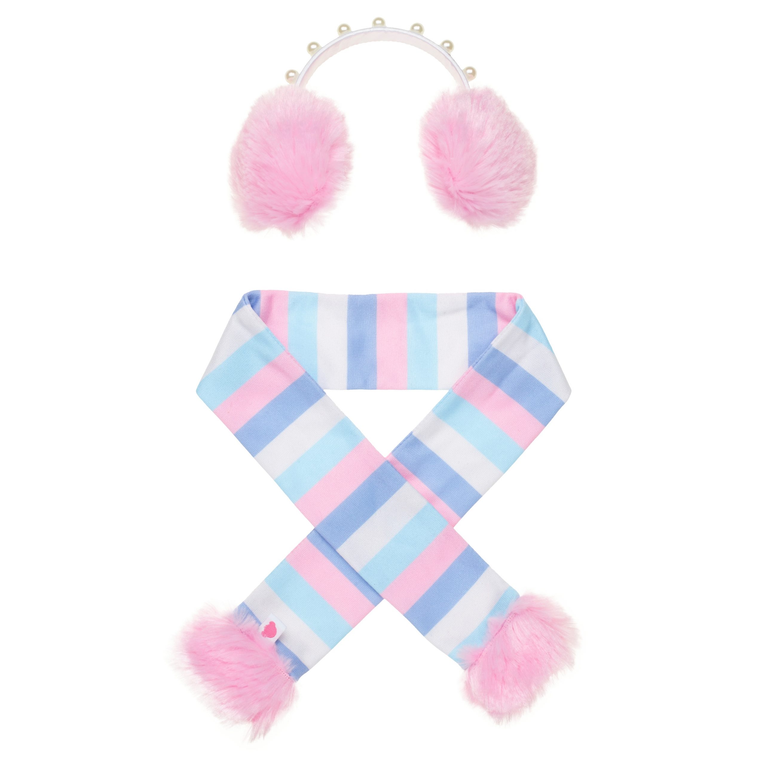 BUILD-A-BEAR Accessories earmuff and scarf set