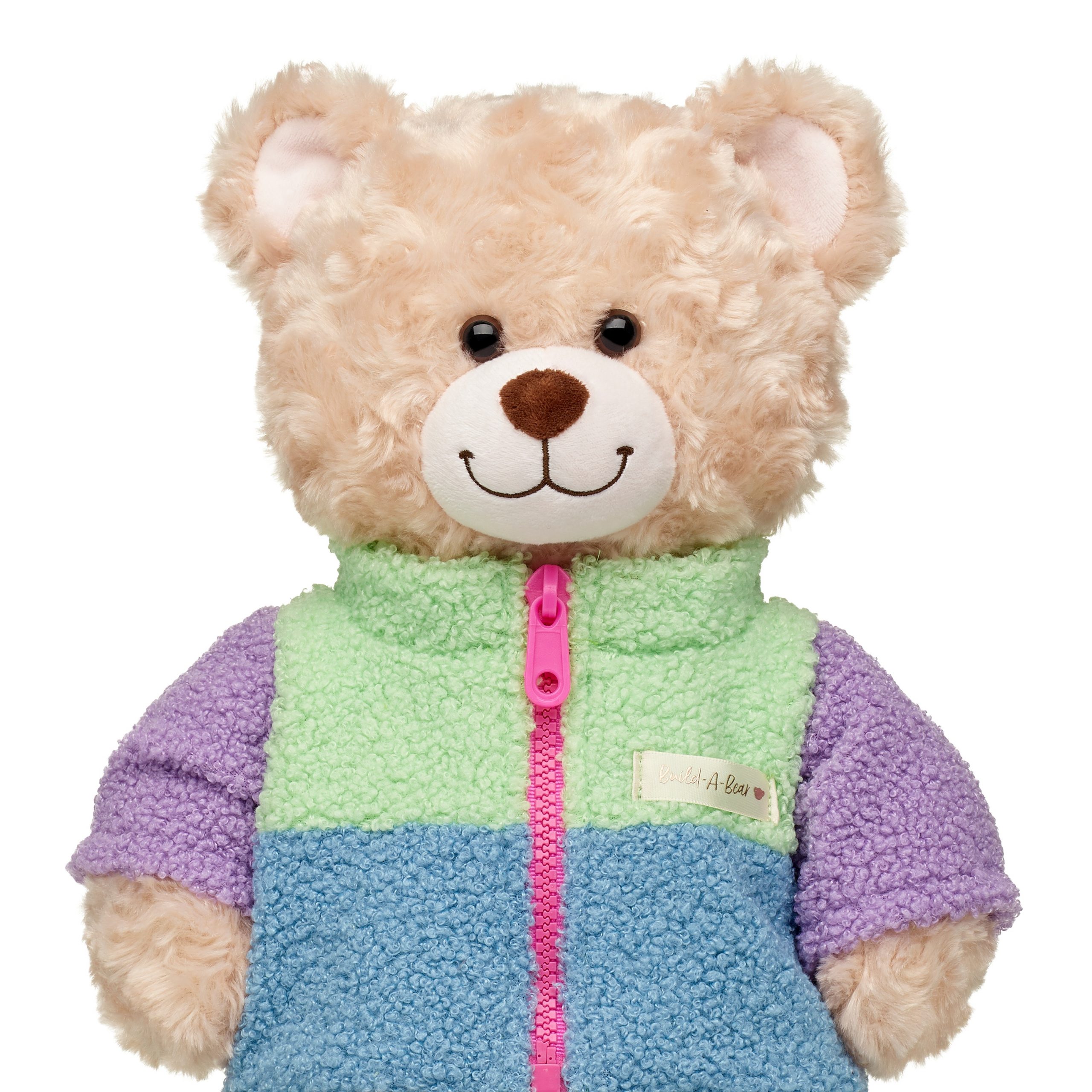 BUILD-A-BEAR Vaatteet sherpa-takki, värilohkot - Image 2